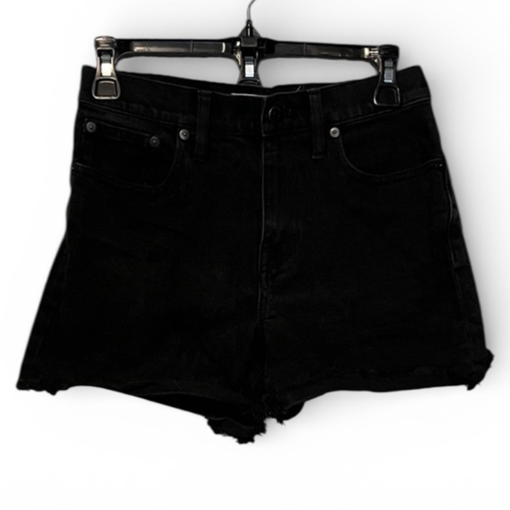 Madewell Black Jean Shorts women’s waist size 27, high waist